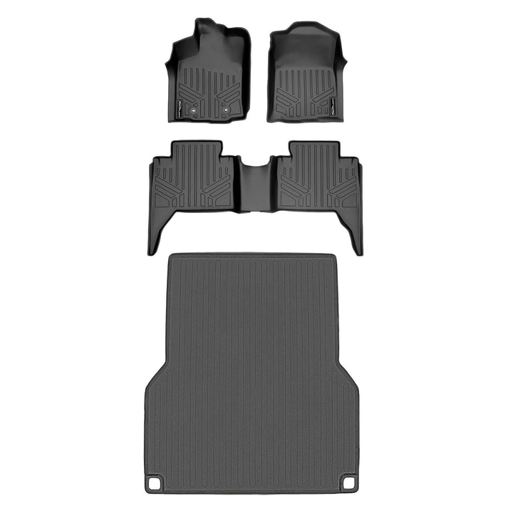 SmartCoverage™ Custom Fit Floor Liners fits 2016-2017 Toyota Tacoma Double Cab