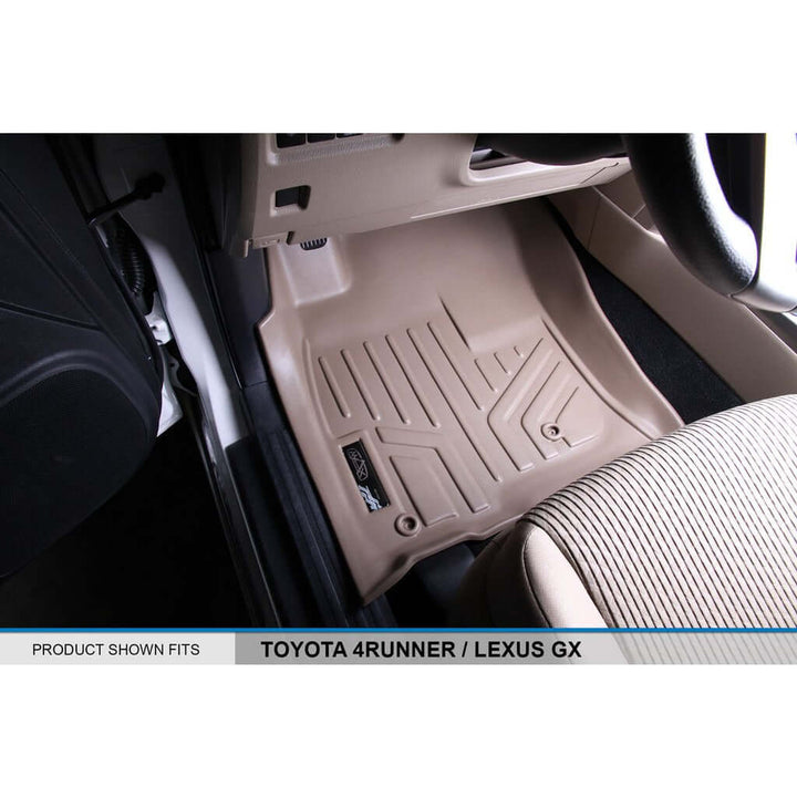 SMARTLINER Custom Fit Floor Liners fits 2010-2012 Toyota 4Runner (5 Passenger with Sliding Rear Tray)