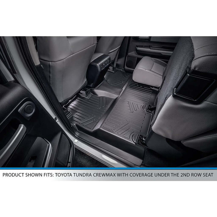 SMARTLINER Custom Fit Floor Liners fits 2007-2021 Toyota Tundra CrewMax (with Coverage Under 2nd Row Seat)