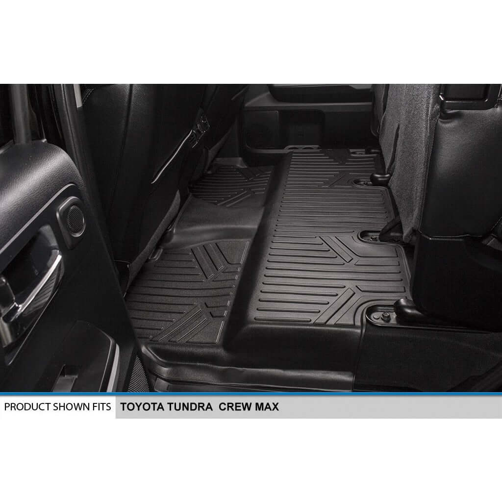 SMARTLINER Custom Fit Floor Liners fits 2007-2021 Toyota Tundra CrewMax (with Coverage Under 2nd Row Seat)