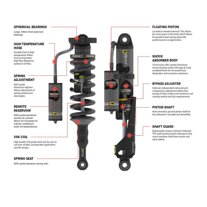 BP-51 Kit FRONT Coilovers - 3 in/0-330 lb - 1214K Fits 2024+ Toyota Tacoma