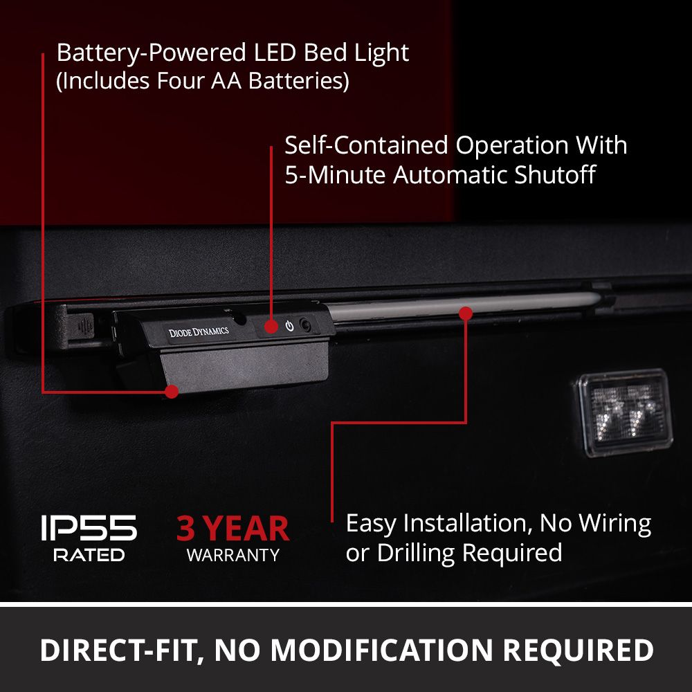 Battery-Powered LED Bed Light fits 2007+ Toyota Tundra