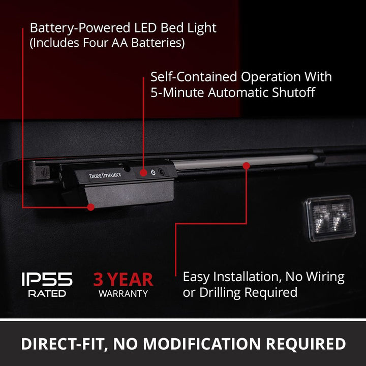 Battery-Powered LED Bed Light fits 2007+ Toyota Tundra