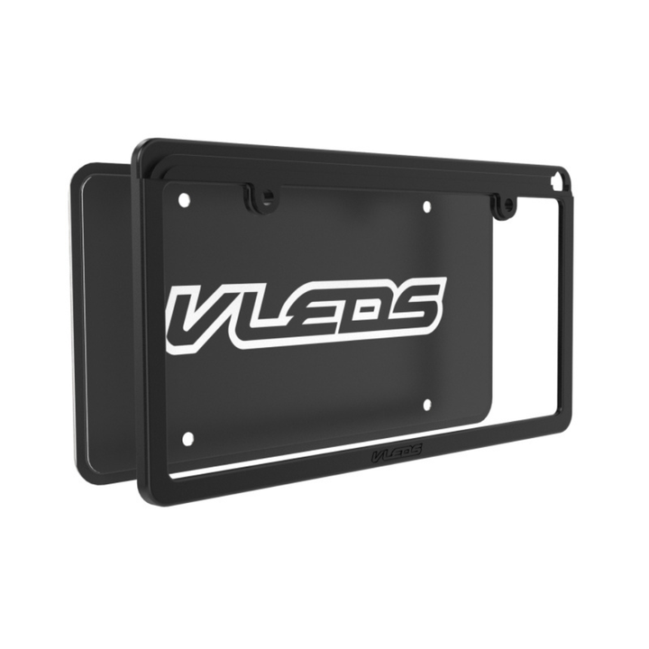 Billet Aluminum License Plate Frame For LPR / LPX Powder Coated Satin Black