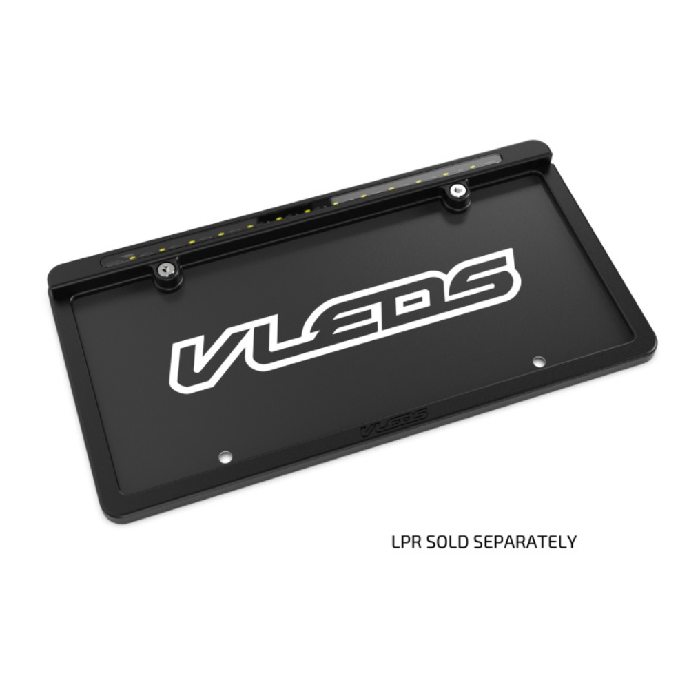 Billet Aluminum License Plate Frame For LPR / LPX Powder Coated Satin Black