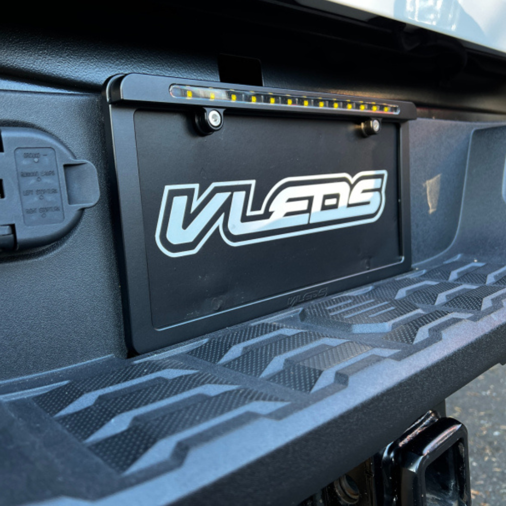 Billet Aluminum License Plate Frame For LPR / LPX Powder Coated Satin Black