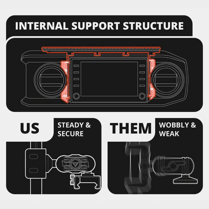 Build Your Own TRAXX Accessory Mount fits 2016-2023 Toyota Tacoma