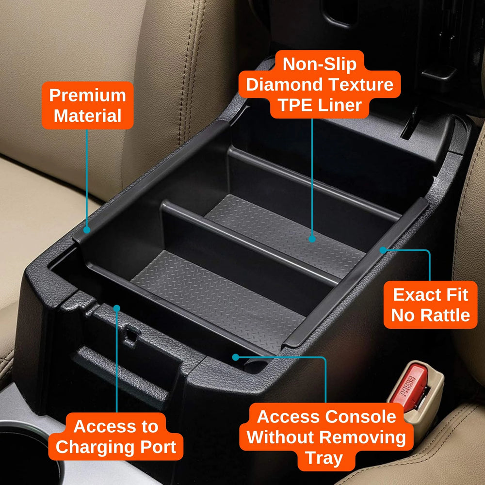 Center Console Divider, Tray, and Glove Box Organizer Set fits 2010-2024 Toyota 4Runner