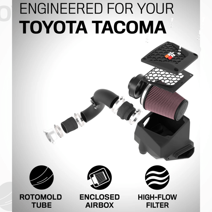 Cold Air Intake System, Roto-Mold Tube | L4-2.4L Gas fits 2025+ Toyota 4Runner