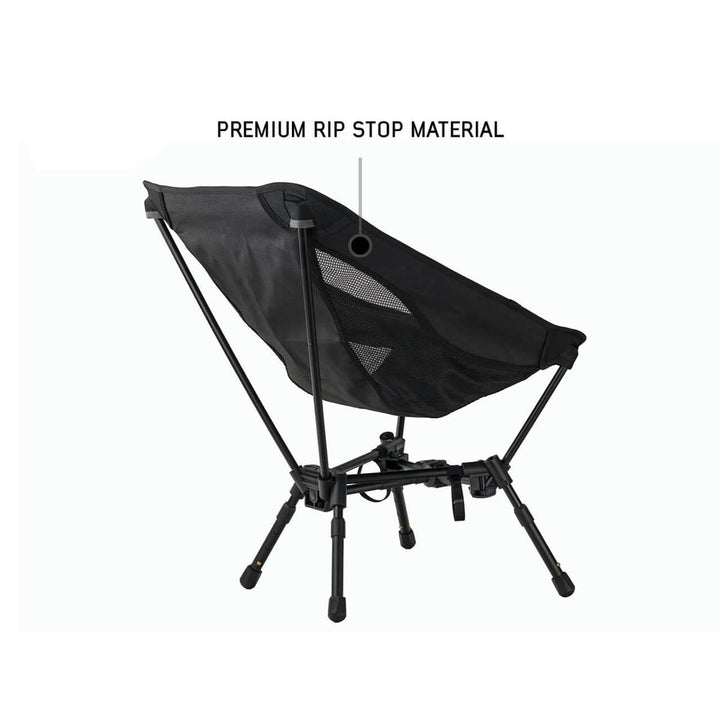 Compact Camping Chair with Collapsible Aluminum Frame