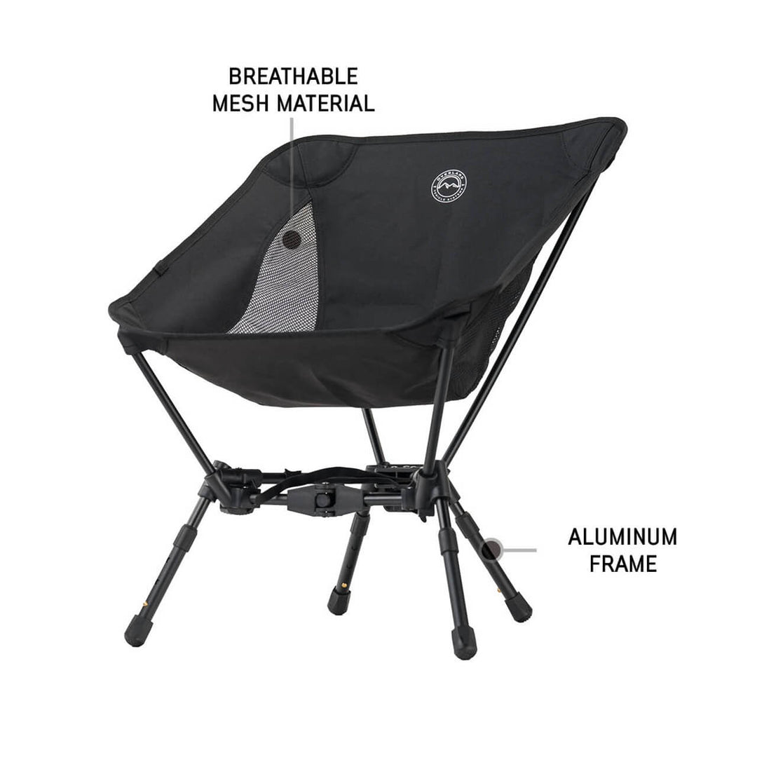 Compact Camping Chair with Collapsible Aluminum Frame