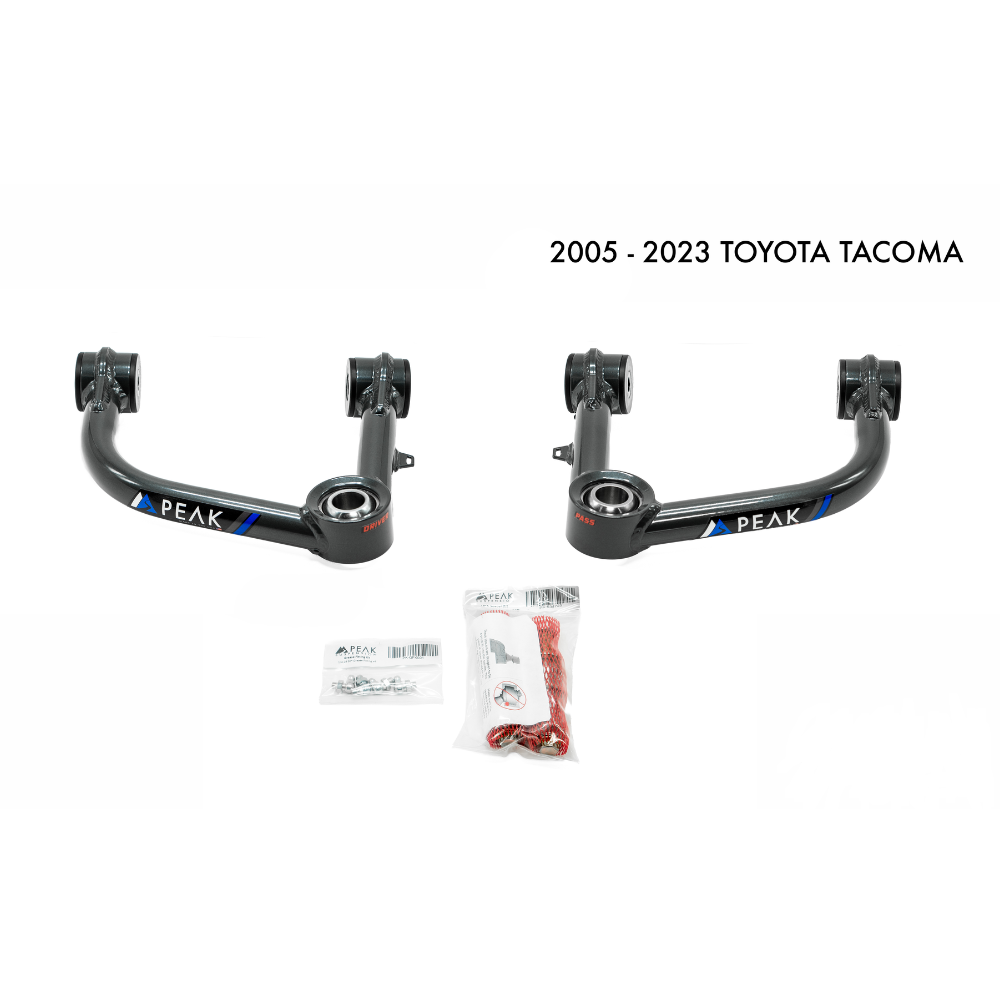 Peak Tubular Upper Control Arms Fits 2005-2023 Toyota Tacoma