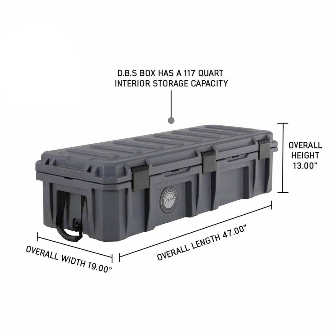 D.B.S. - Dark Grey Dry Box with Drain, and Bottle Opener