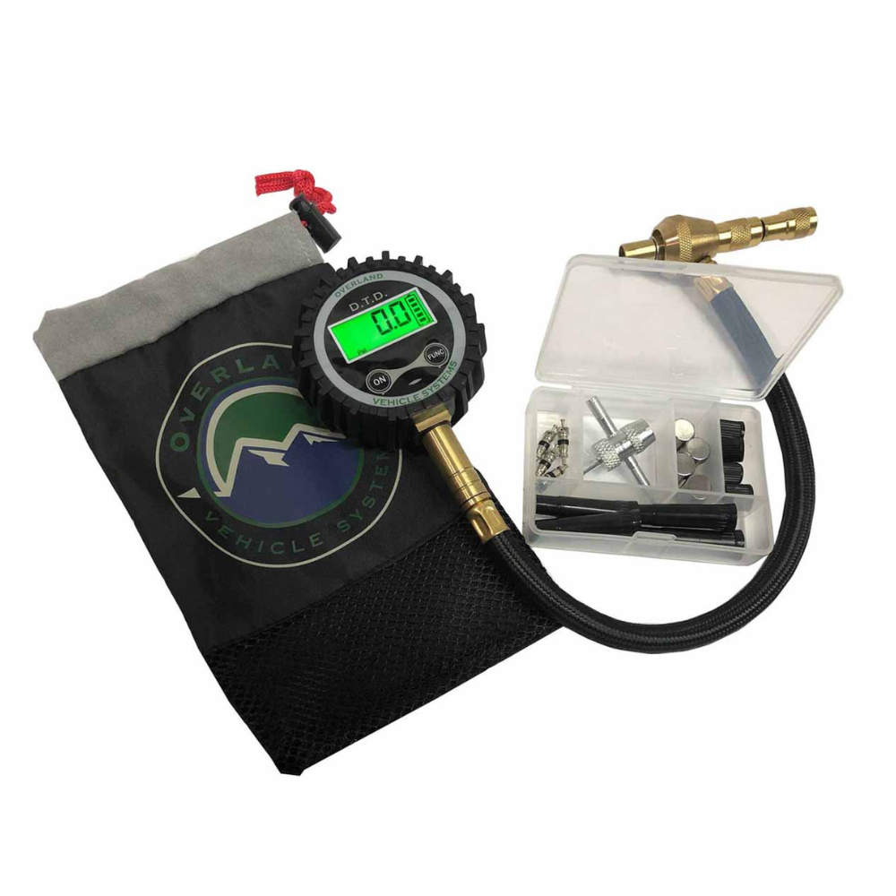 Digital Tire Deflator with Valve Kit & Storage Bag