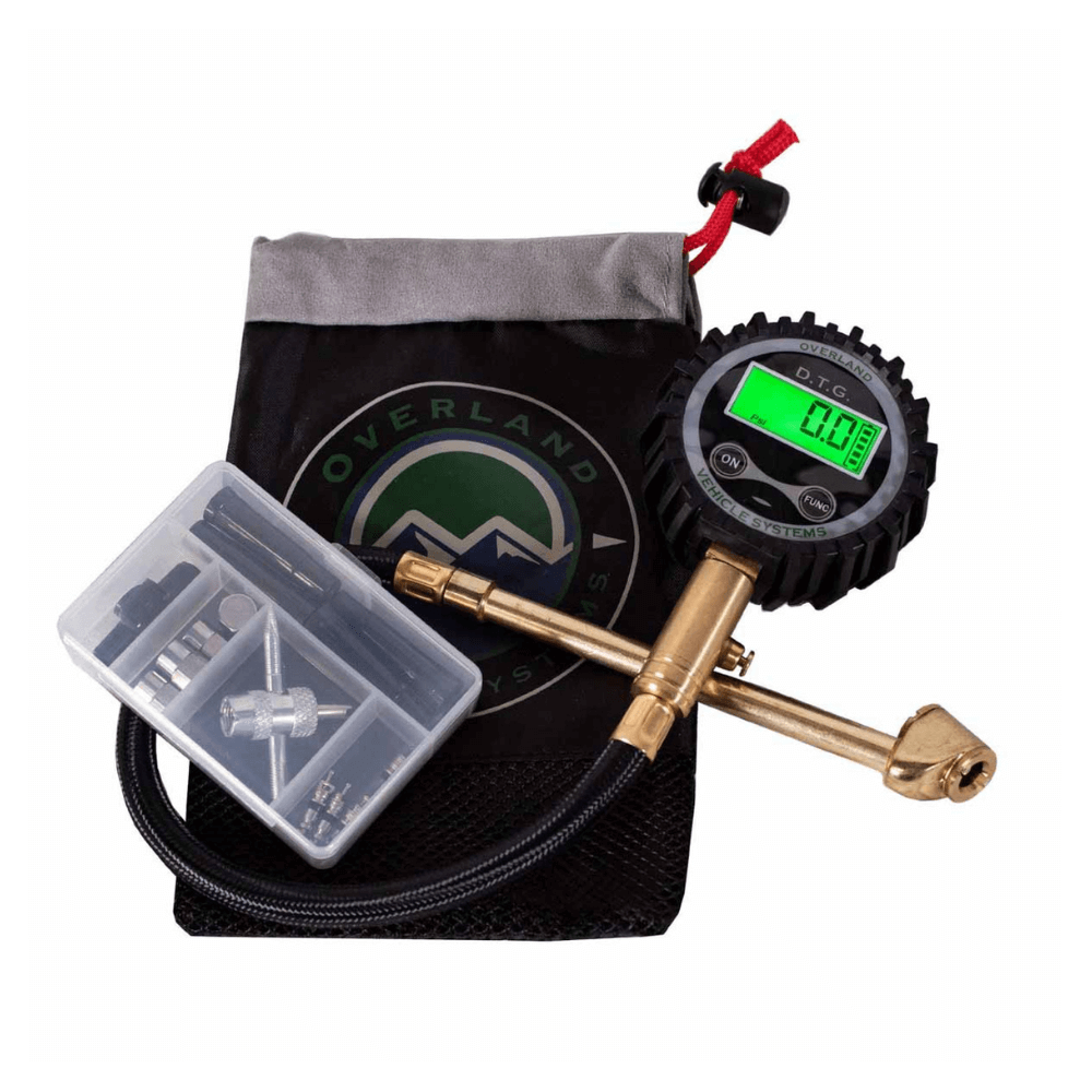 Digital Tire Gauge with Valve Kit & Storage Bag