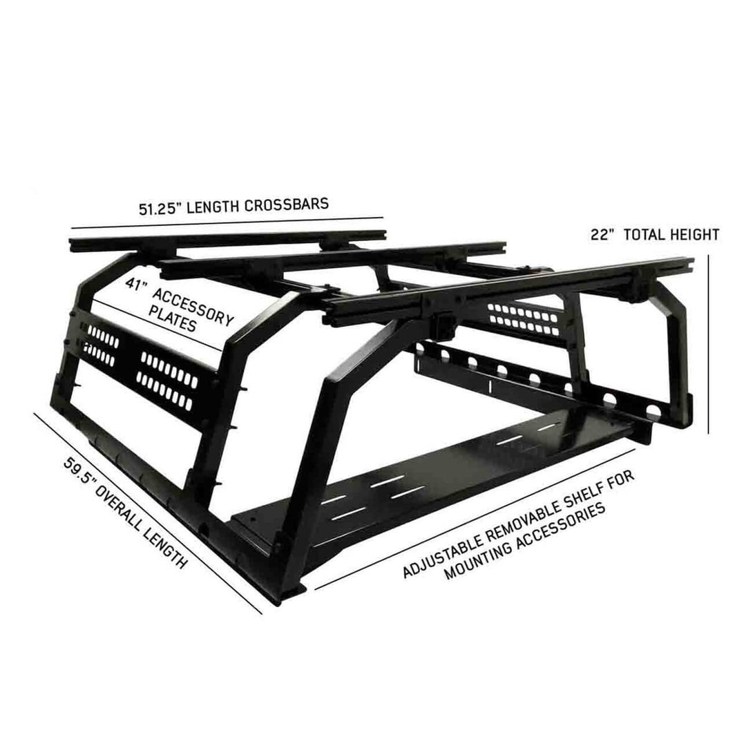 Discovery Rack -Mid Size Truck Short Bed Application