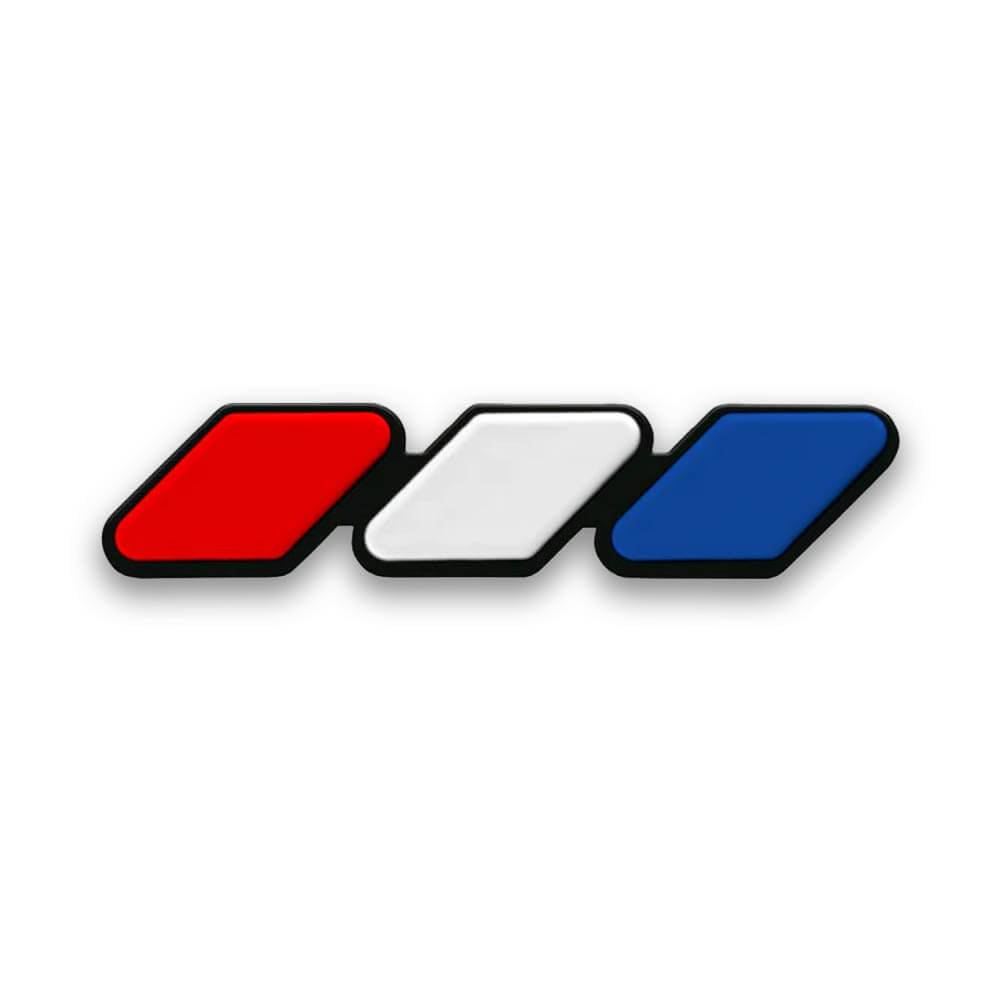 Tri-Color Grille Badge Emblem