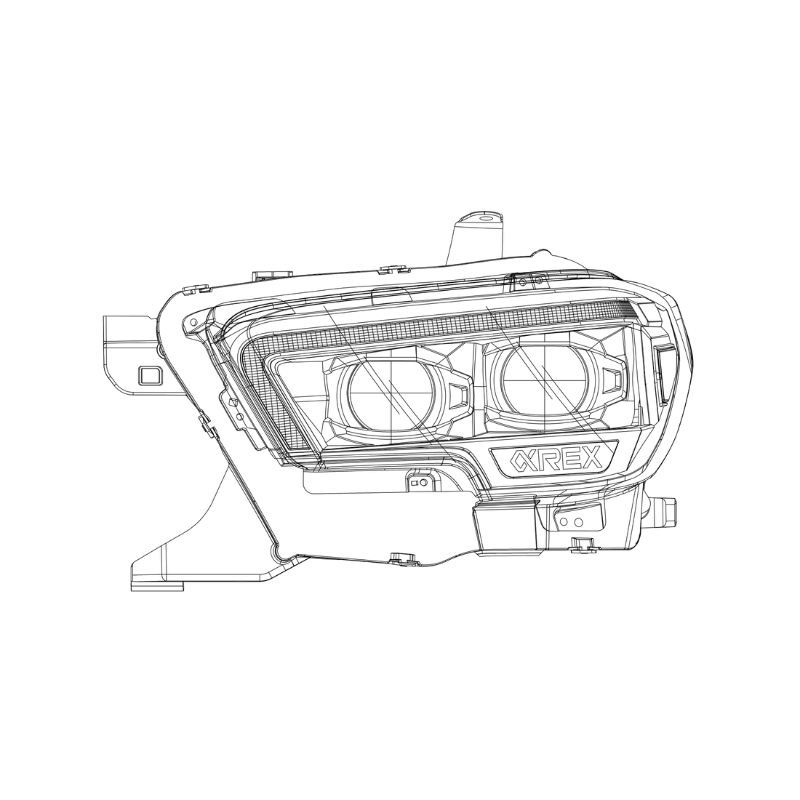 Exclusive 2016-2022 Toyota Tacoma Halogen Projector Headlights - PRO Series