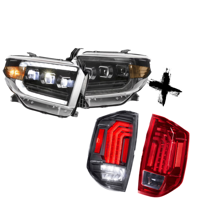 Headlights & Tail Lights XB COMBO (2014-2021 Tundra) (WHITE)