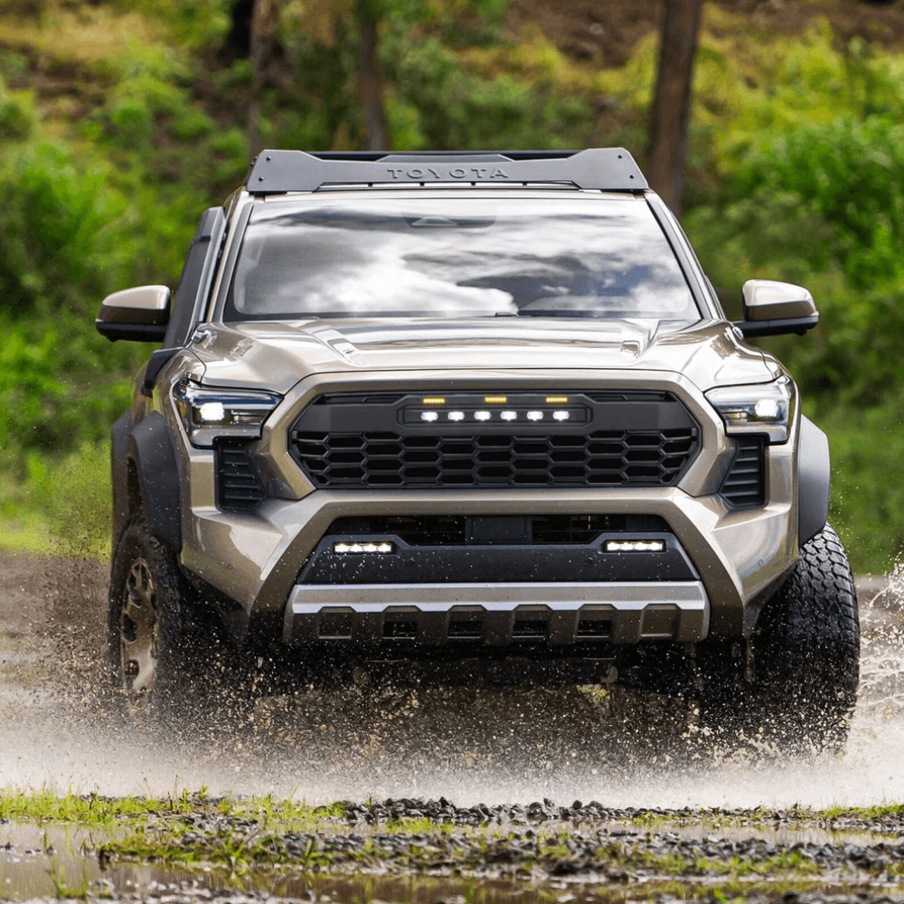 Front Grille W/ Off-Road Lights - Matte Black For 2024+ Toyota Tacoma