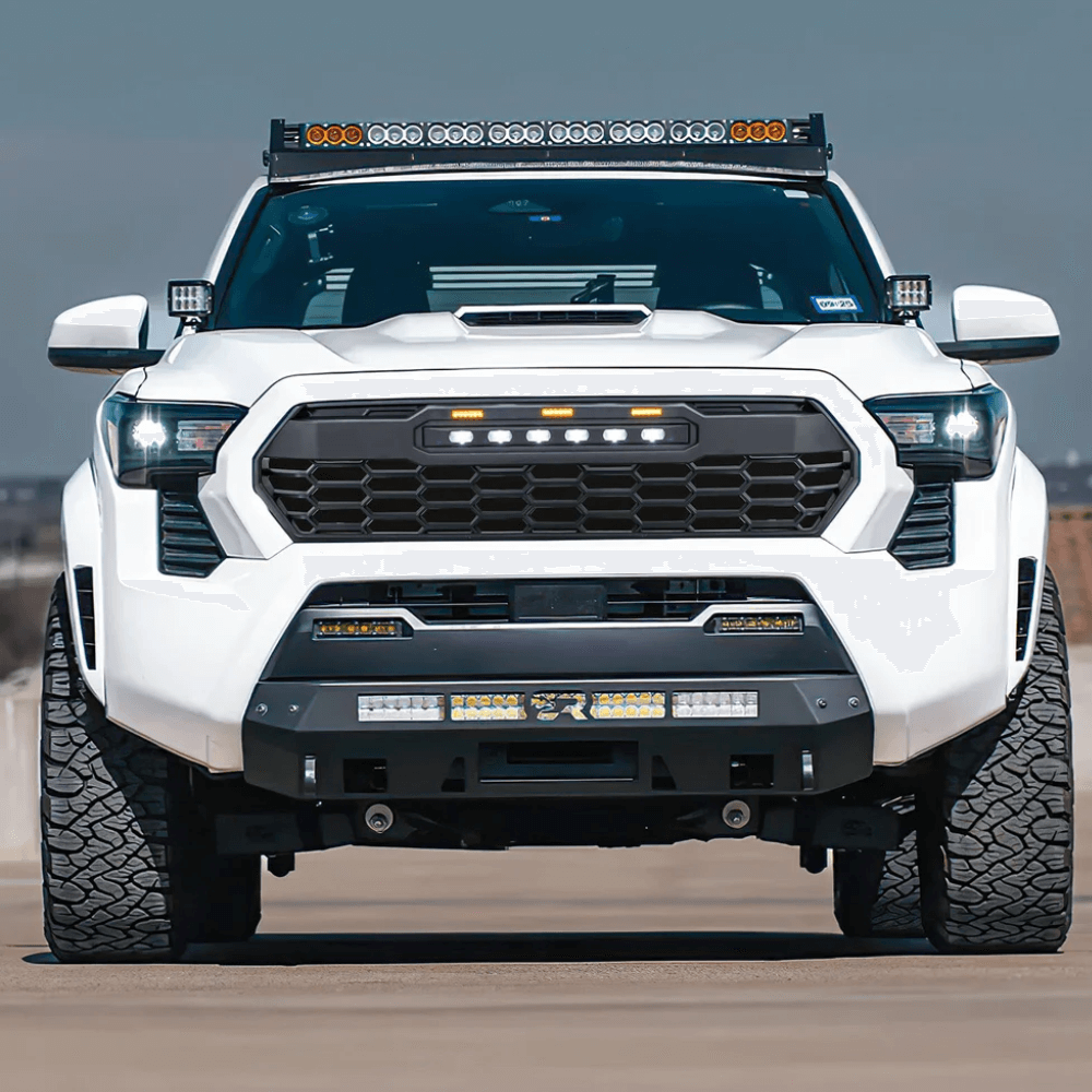 Front Grille W/ Off-Road Lights - Matte Black For 2024+ Toyota Tacoma