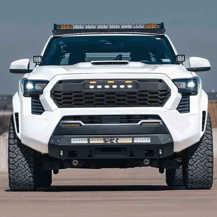 Front Grille W/ Off-Road Lights - Matte Black For 2024+ Toyota Tacoma