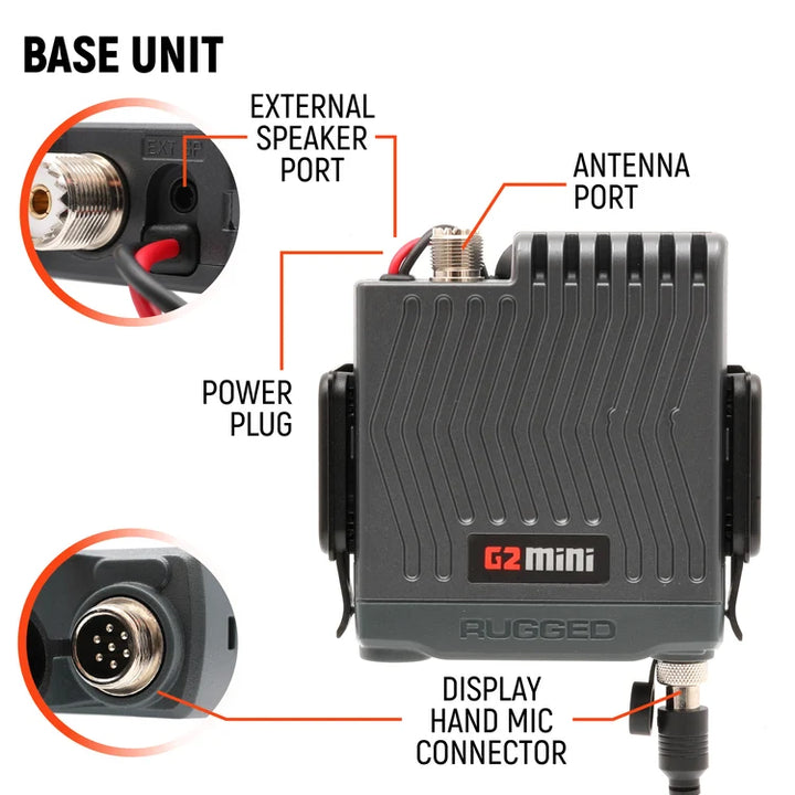 G2 Mini - 30W GMRS Compact Mobile Radio