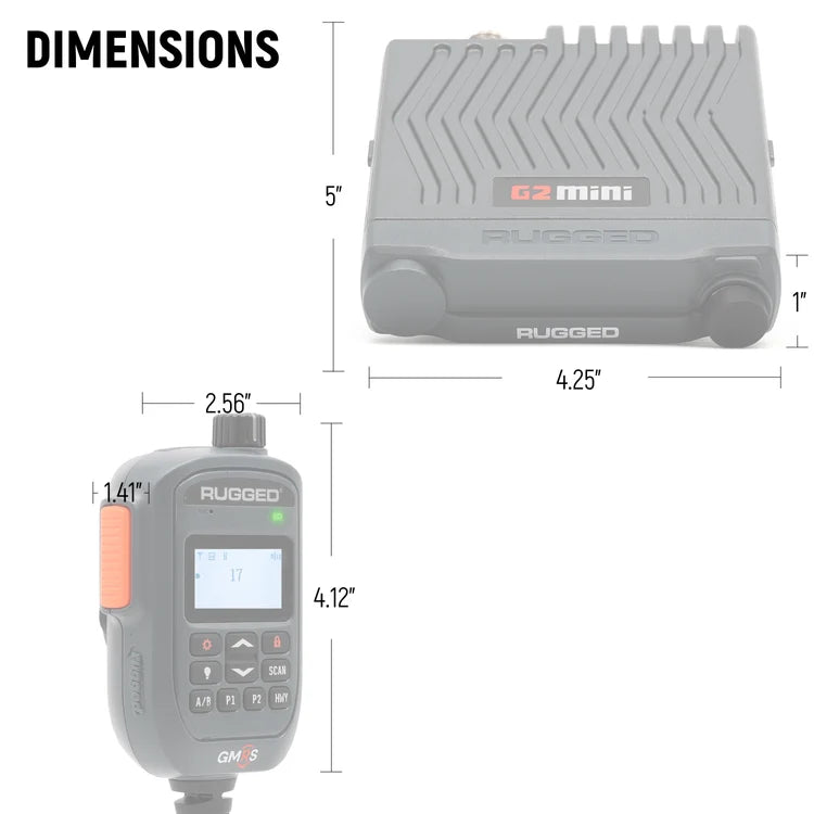 G2 Mini - 30W GMRS Compact Mobile Radio