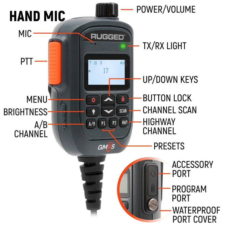 G2 Mini - 30W GMRS Compact Mobile Radio