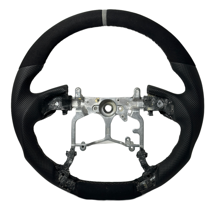 Premium Suede with Leather Steering Wheel Fits 2014-2021 Toyota Sequoia