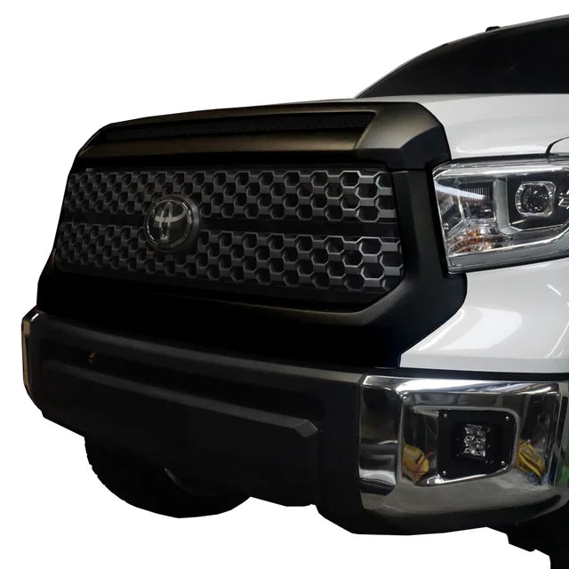 Grille Surround and Hood Bulge Overlay - Chrome Delete Kit Fits 2014-2021 Toyota Tundra