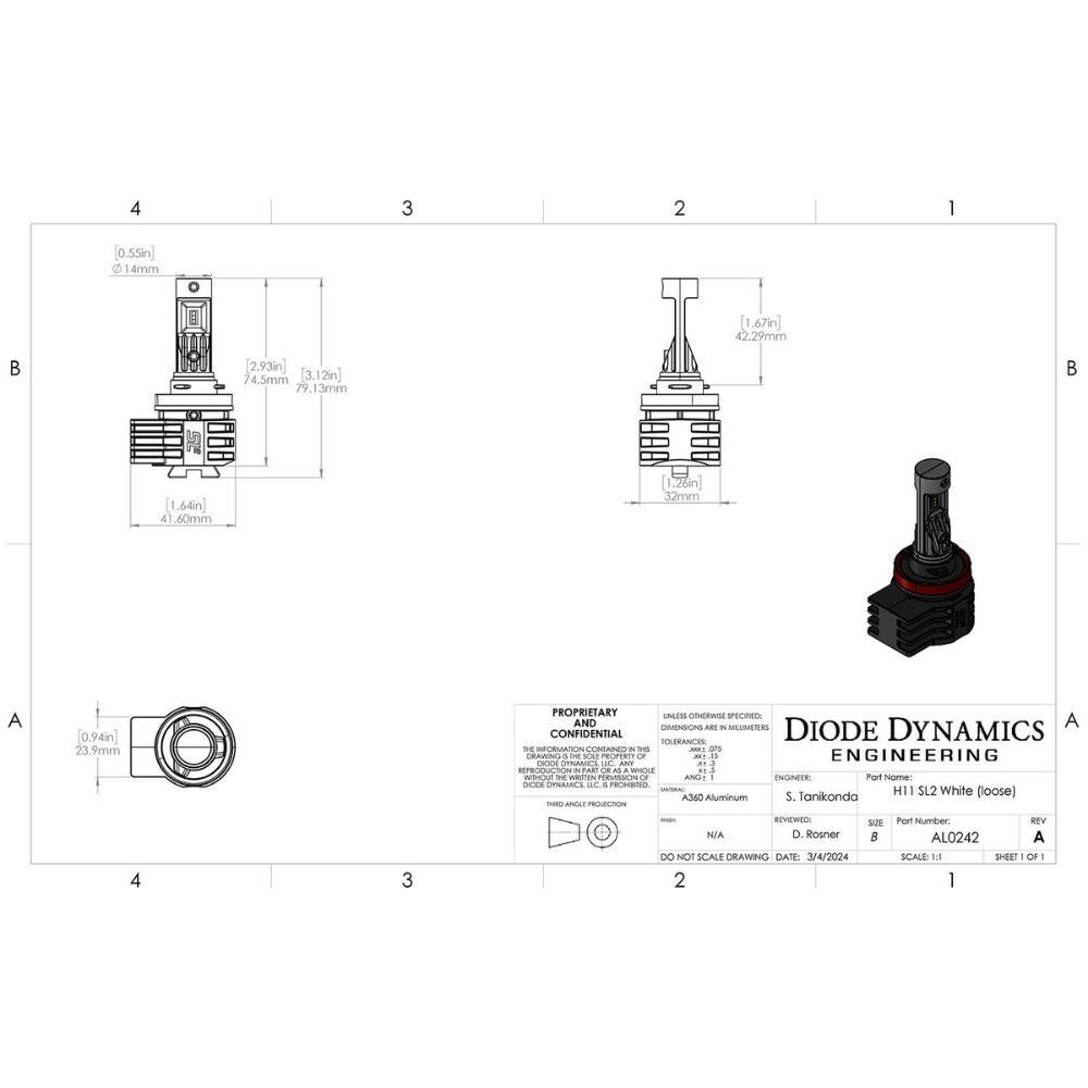 H11 SL2 LED Bulbs [Pair]