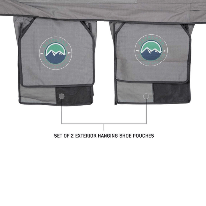 HD Nomadic 2 Extended Soft Shell Roof Top Tent, Grey Body & Green Rainfly