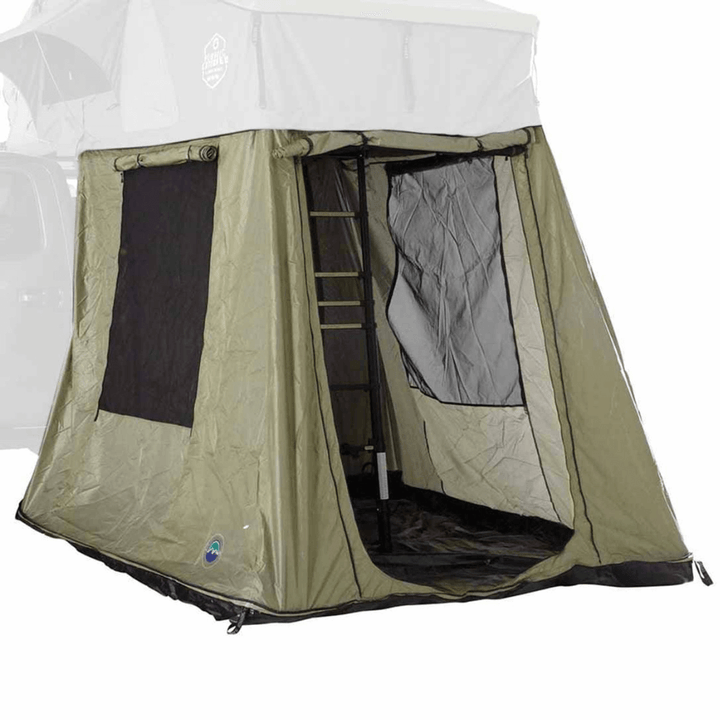 HD Nomadic 2 Extended Soft Shell Roof Top Tent, Grey Body & Green Rainfly