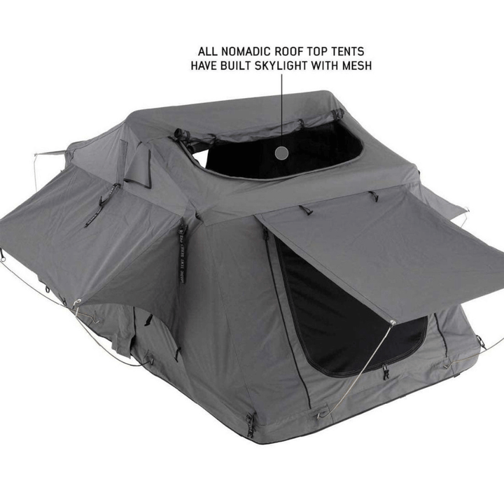 HD Nomadic 3 Standard Soft Shell Roof Top Tent, Grey Body & Green Rainfly