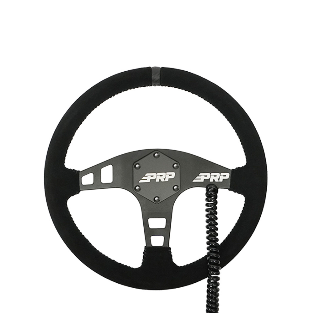 Heated Flat Steering Wheel | Black