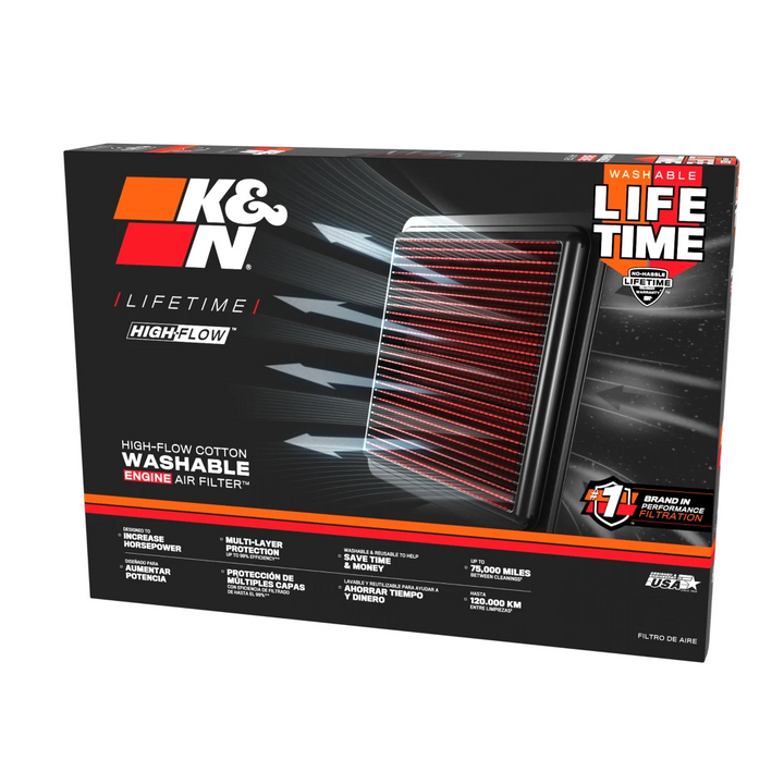 High-Flow Original Lifetime Engine Air Filter - LEXUS GX470 4.7L/ TOY 4RUN/ SEQ/ TUNDRA