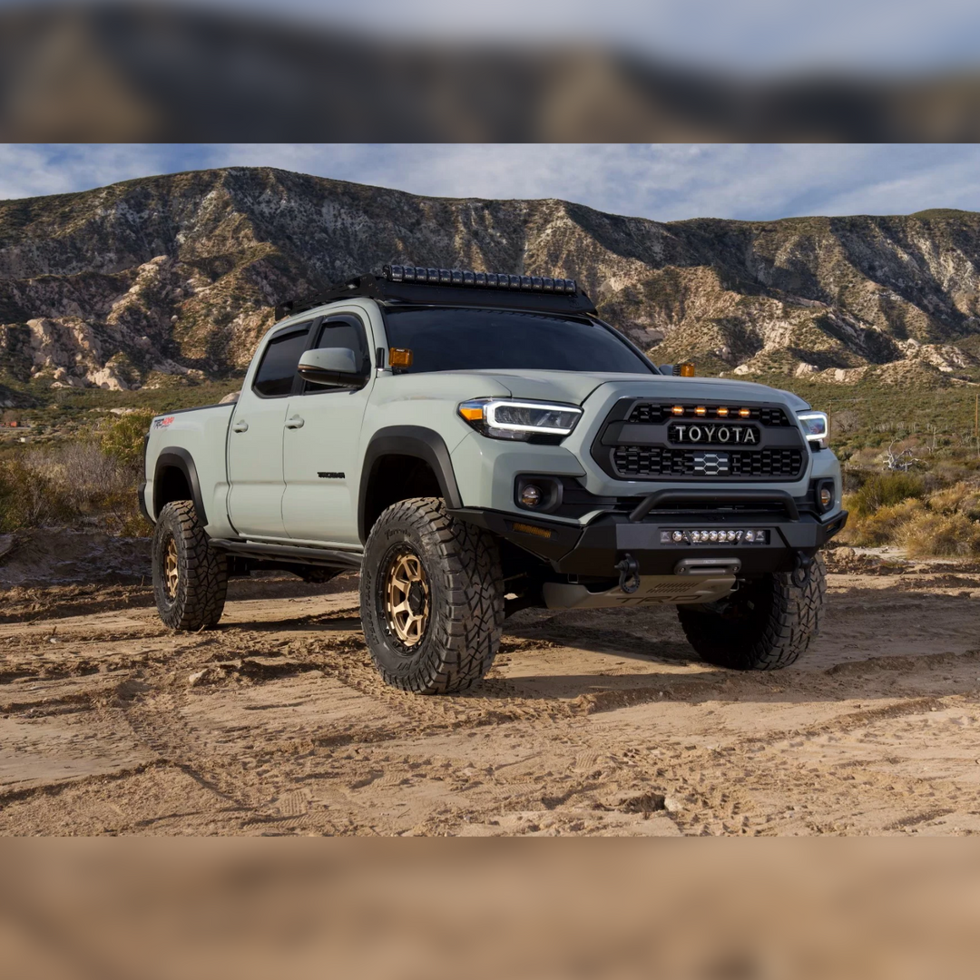 Hiline Bumper High Clearance Side Wings Fits 2016-2023 Toyota Tacoma