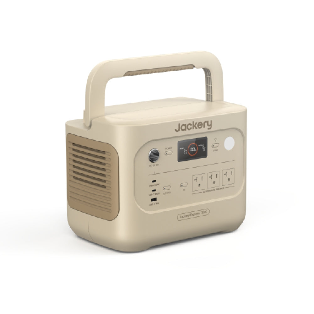 Jackery Explorer 1000 V2 Portable Power Station - Dune White