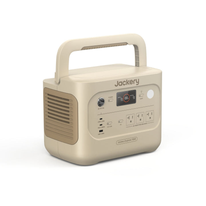 Jackery Explorer 1000 V2 Portable Power Station - Dune White