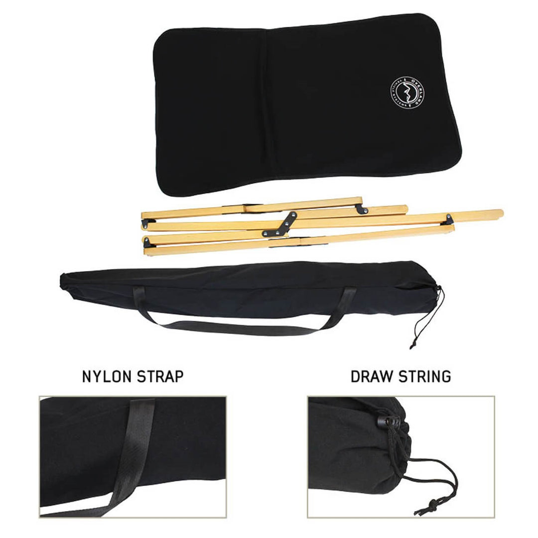 Kick It Camp Chair - Wood Base & Storage Bag