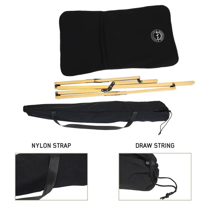Kick It Camp Chair - Wood Base & Storage Bag