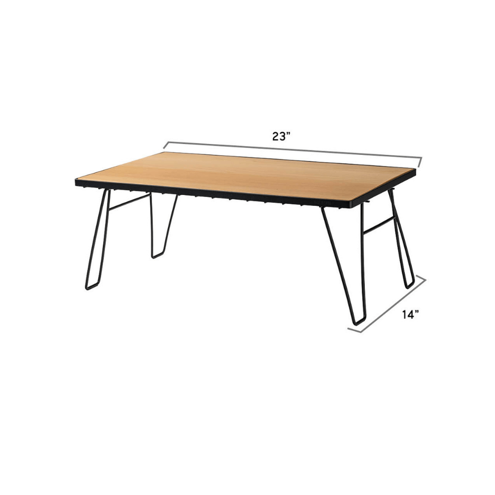 Kick It Camp Table - Wood Base & Storage Bag