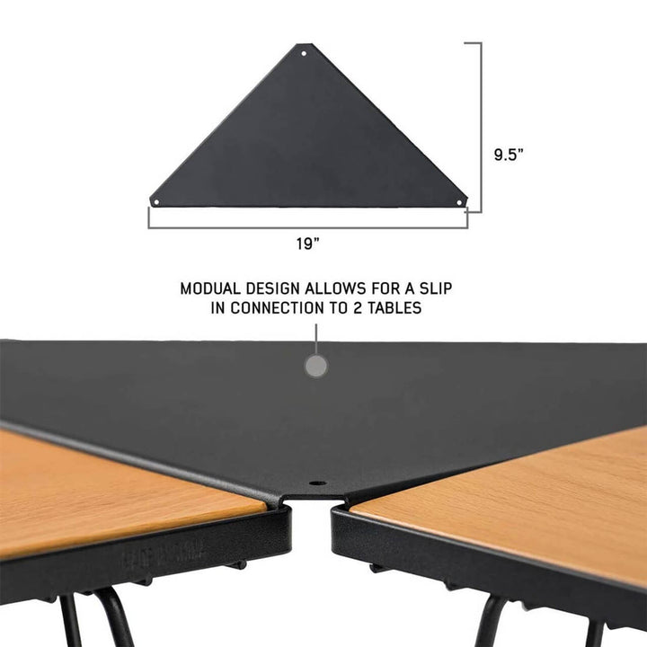 Kick It Camp Table - Wood Base & Storage Bag