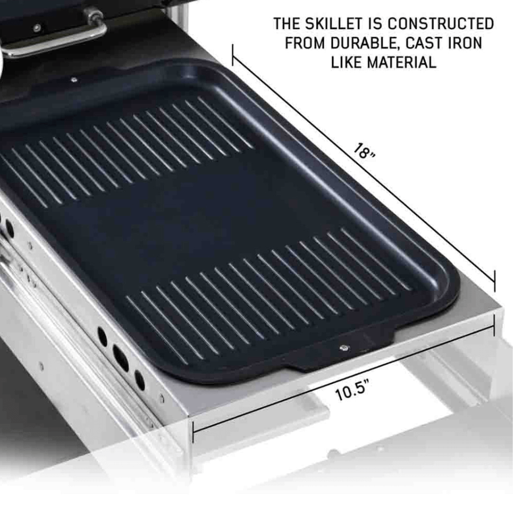 Komodo Camp Kitchen - Dual Grill, Skillet, Folding Shelves, and Rocket Tower - Stainless Steel