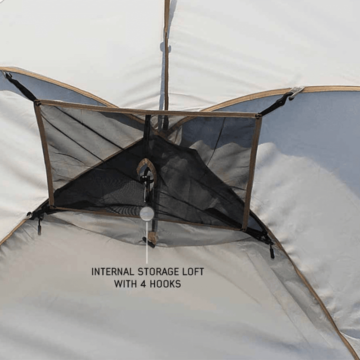 LD TACT Bed Tent, Tan Body & Green Rainfly