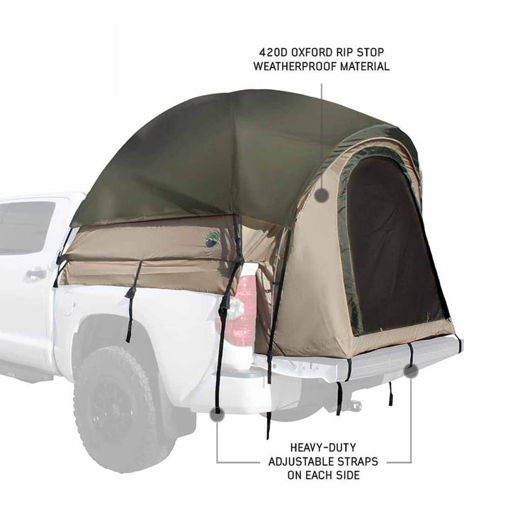LD TACT Bed Tent, Tan Body & Green Rainfly