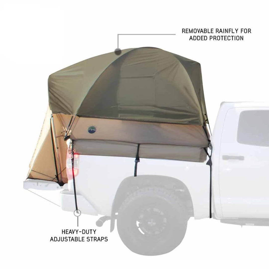 LD TACT Bed Tent, Tan Body & Green Rainfly