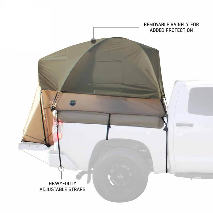 LD TACT Bed Tent, Tan Body & Green Rainfly