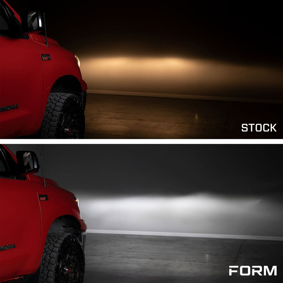 LED Reflector Headlights [Pair] Fits 2007-2013 Toyota Tundra